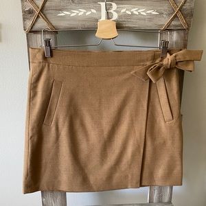 J. Crew Brown Wrap Skirt